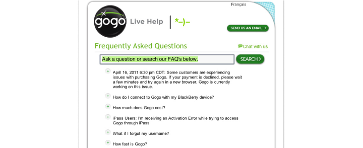 Gogo inflight internet product design 6